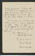 Nachlass Franz Steindachner, Brief von Emil Weiske an Franz Steindachner (20.08.1911), Inv.Nr. 582.07, Seite 2